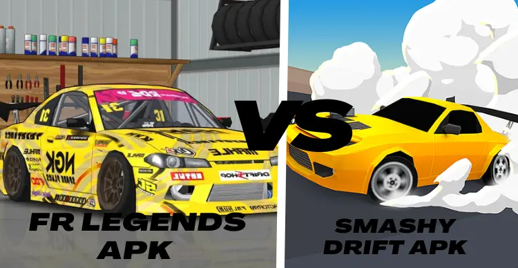 FR Legends APK VS Smashy Drift APK